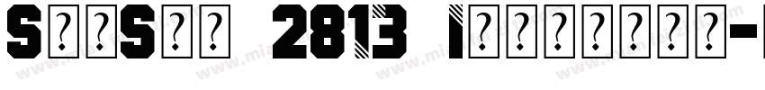 SimSun 2813 Identity字体转换